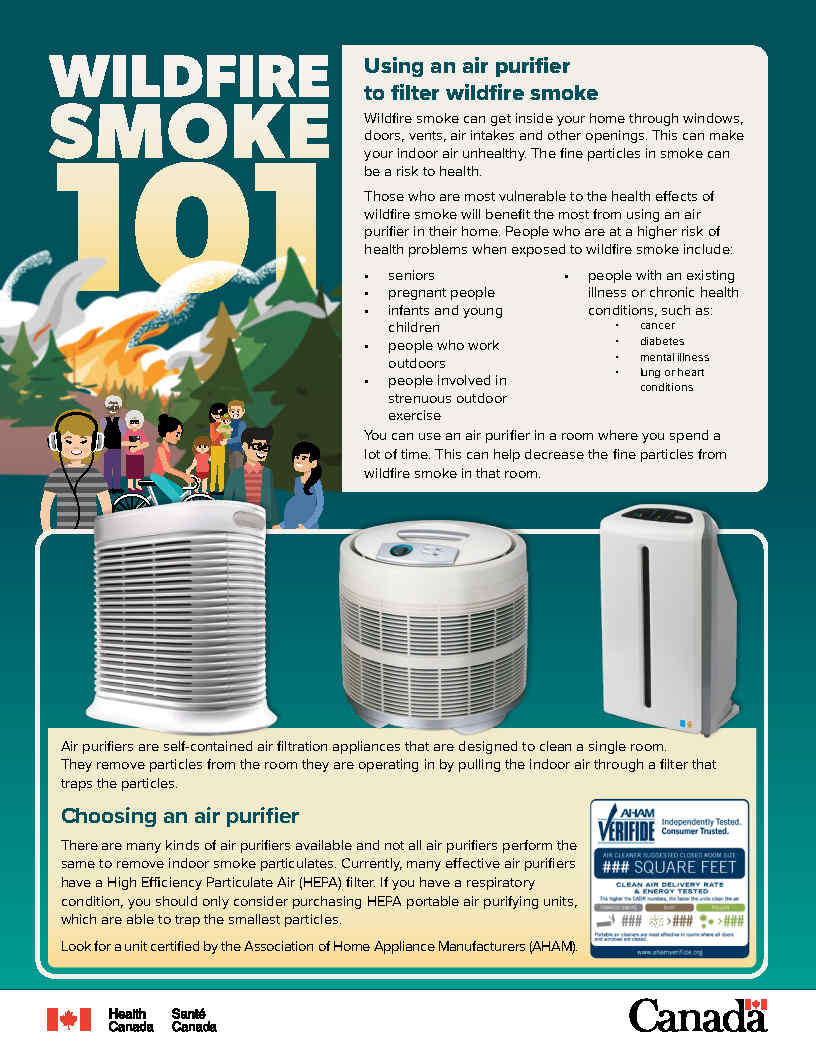 Wildfire smoke 101: Using a portable air cleaner to filter wildfire smoke