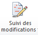 Capture d'écran du bouton de Suivi des modifications