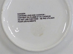 example of warning label
