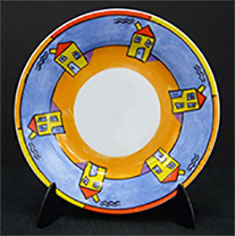 glazed ceramic table plate