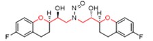 An example of deactivating chains greater than or equal to 5 consecutive non-hydrogen atoms on both sides of an acyclic N-nitroso group is shown in red.