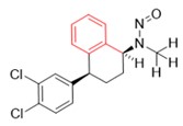 An example of a deactivating aryl group bonded to an alpha-carbon is shown in red.