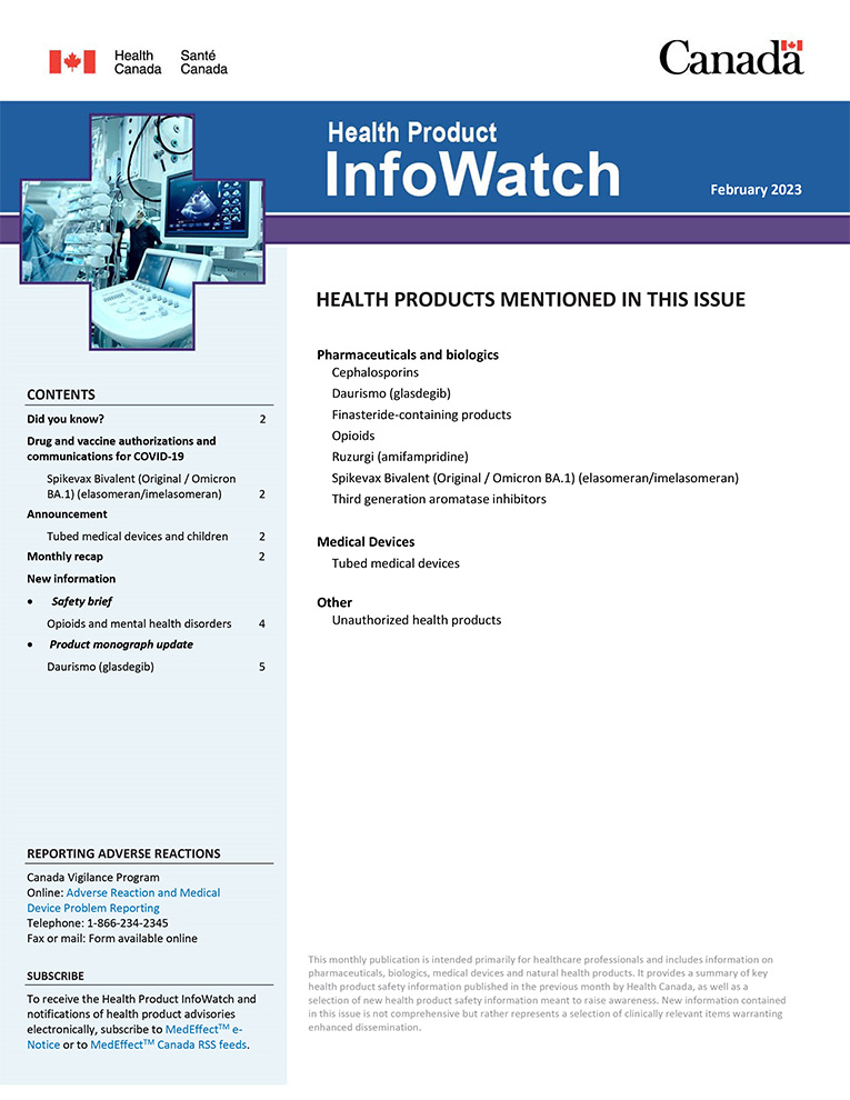 Health Product InfoWatch: February 2023