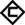 Symbol consisting of a diamond shape outline in which an uppercase letter C is centred.