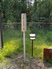 Figure 2. GR150 detector mounted at ground level at one of the stations in the FPS network.