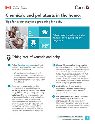 Chemicals and pollutants in the home: Tips for pregnancy and preparing for baby