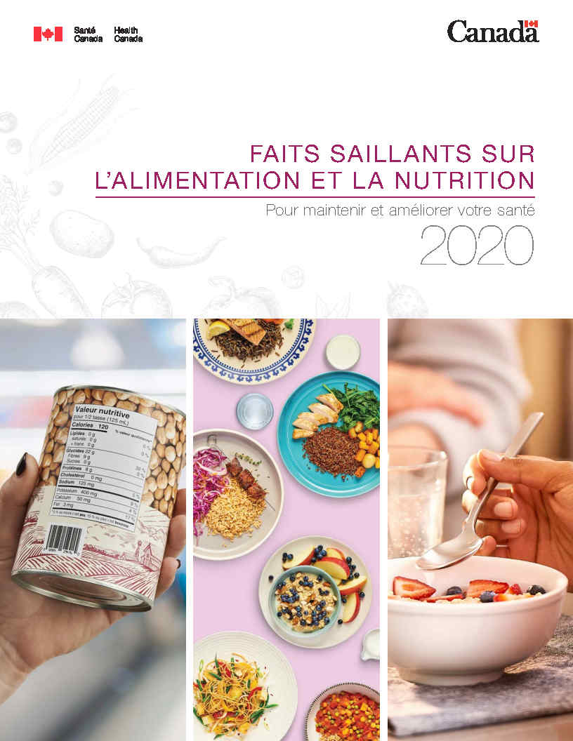 Faits saillants sur l'alimentation et la nutrition 2020 : Pour maintenir et améliorer votre santé
