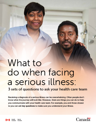 What to do when facing a serious illness: 3 sets of questions to ask your health care team