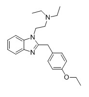 Chemical structure for Etodesnitazene
