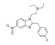 Chemical structure for Flunitazene
