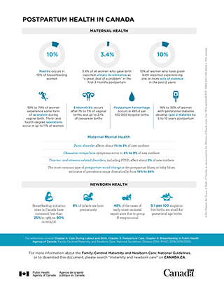 Chapter 5 Infographic: Postpartum Health in Canada 