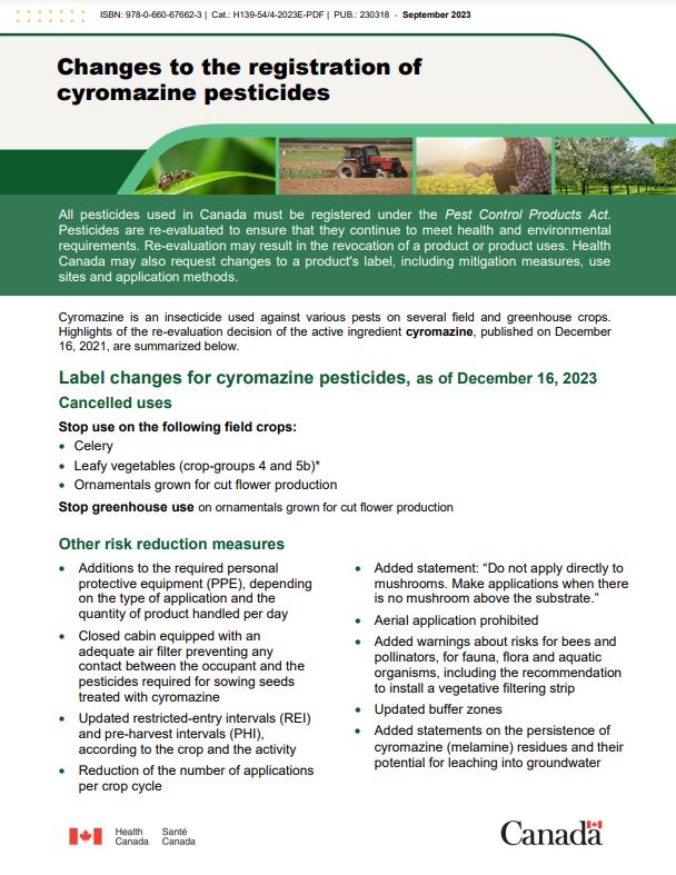 changes-registration-cyromazine-pesticides