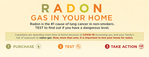 Radon gas is in your home postcard