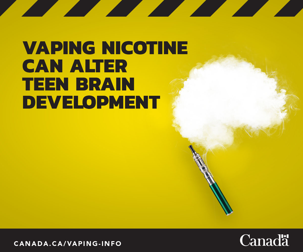 Vaping nicotine can alter teen brain development