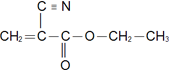 Formule pour ester de cyano-acrylate d'éthyle