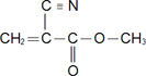Illustration of formula for Methyl cyanoacrylate ester
