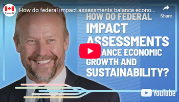 How do federal impact assessments balance economic growth and sustainability?