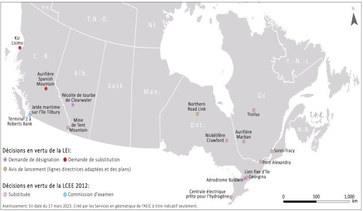Carte du Canada