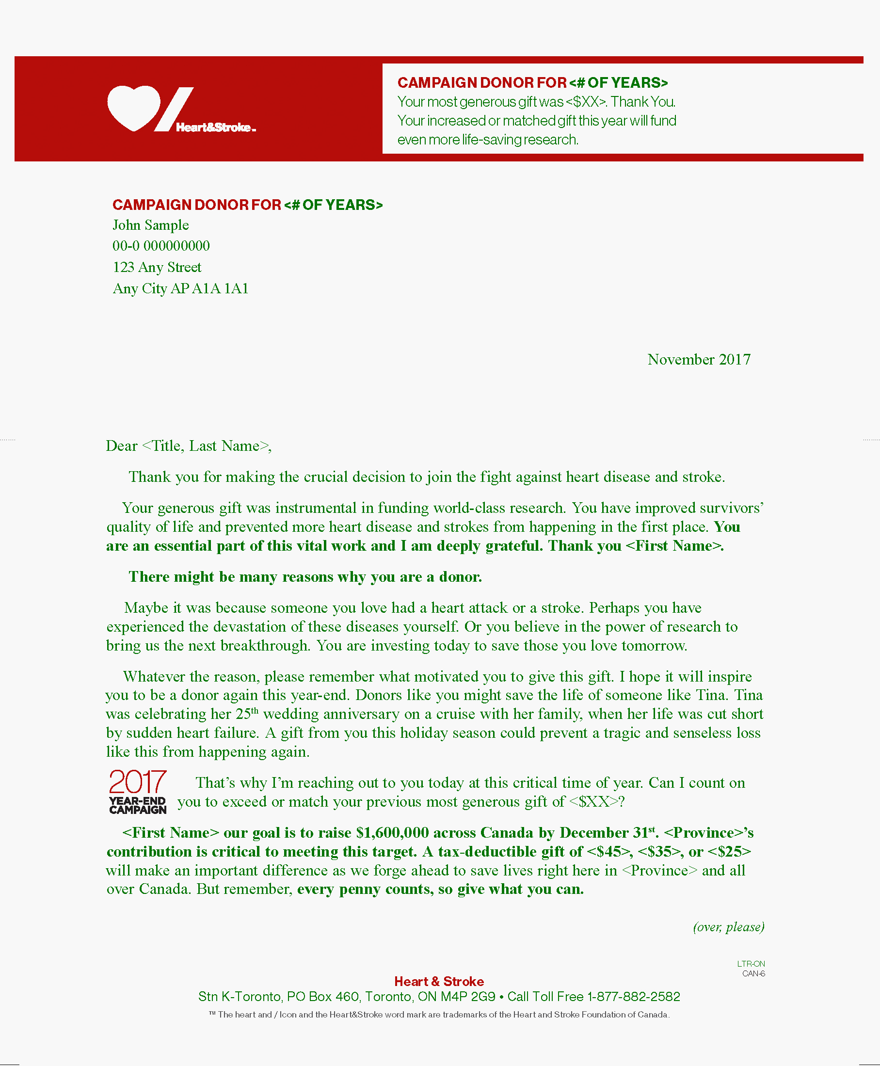 Identity + # of years letter (page 1)