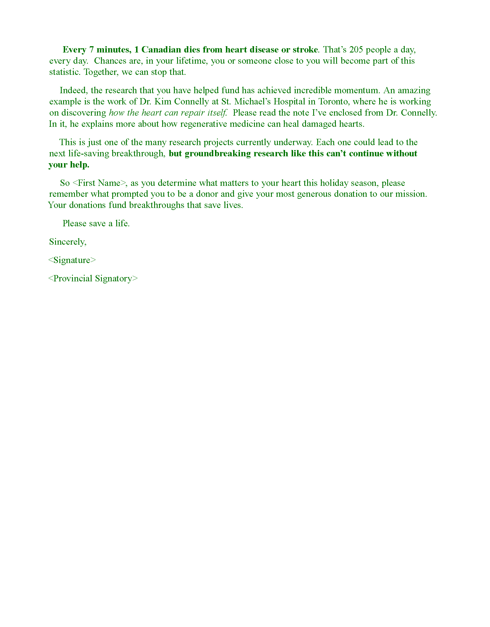Identity + social matching letter (page 2)