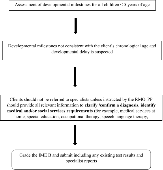 TI for Developmental Milestones described below