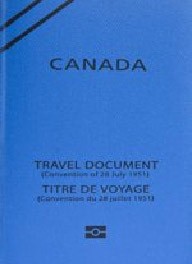 Refugee travel document