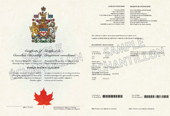 Valid proofs of Canadian citizenship 