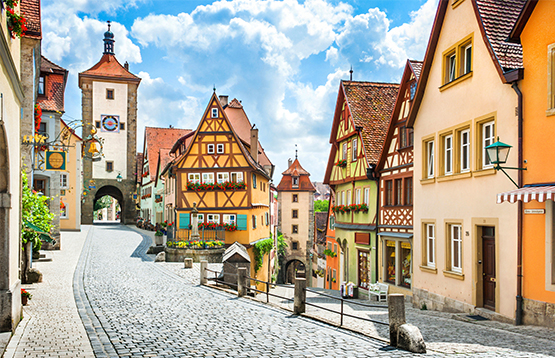 Tab 3: Historic town of Rothenburg ob der Tauber in Germany