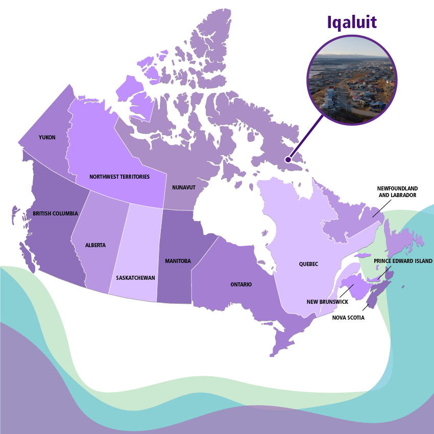The city of Iqaluit is in Nunavut, a territory in Canada’s Far North.