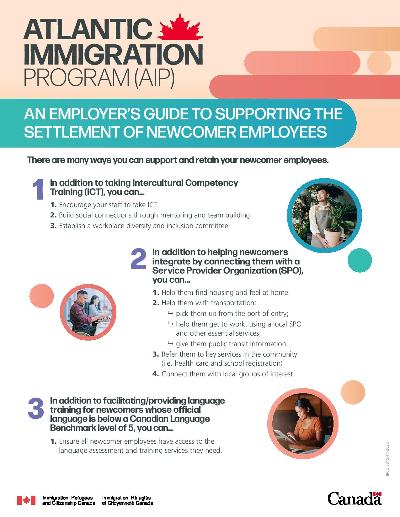 An employer’s guide to supporting the settlement of newcomer employees