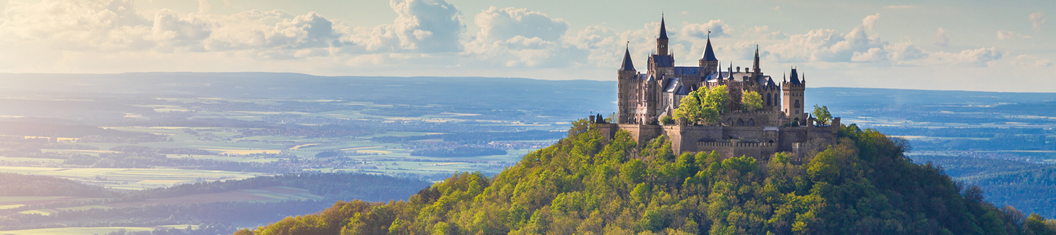A castle on a hill in Germany