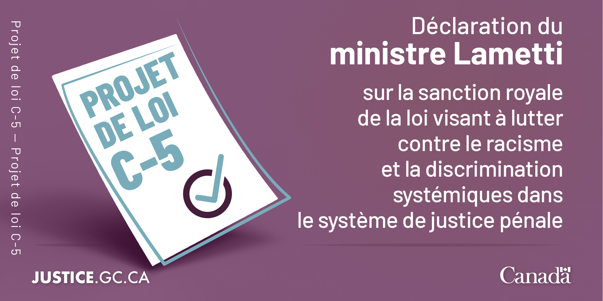 D claration Du Ministre Lametti Sur La Sanction Royale De La Loi Visant 