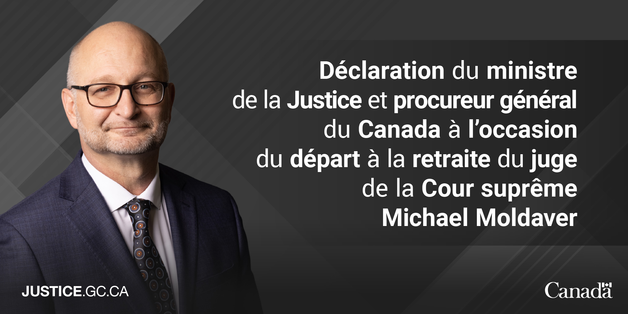 Déclaration du ministre de la Justice et procureur général du Canada à