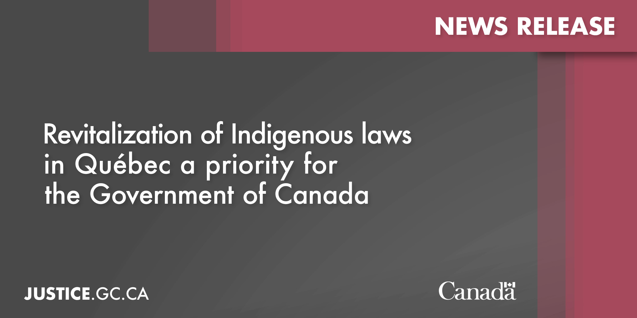 Revitalization of Indigenous laws in Québec a priority for the
