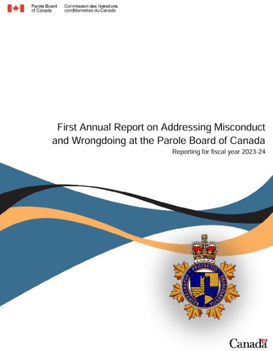 Addressing Misconduct and Wrongdoing at the Parole Board of Canada - 2023-2024