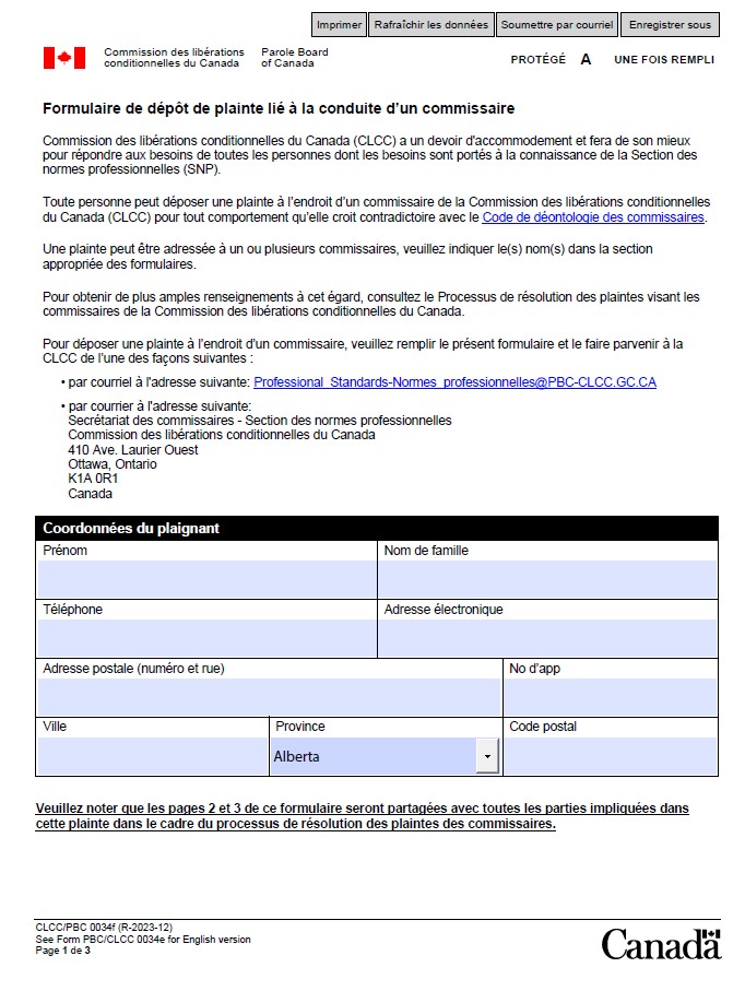 Board Member Conduct Complaint Form