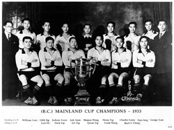 L’équipe de soccer des étudiants chinois de 1933