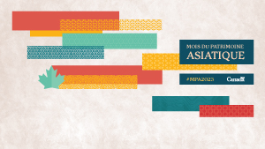 Arrière-plan virtuel pour les vidéoconférences du Mois du patrimoine asiatique