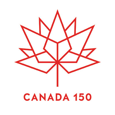 Logo rouge de Canada 150