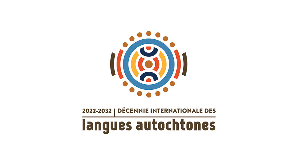 Logo de la 2022-2032 Décennie Internationale des langues autochtones