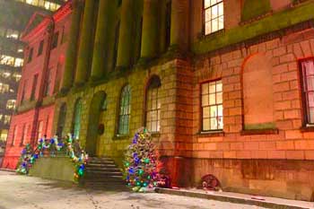 Lumières de Noël Halifax (Nouvelle-Écosse) : façade de la Province House