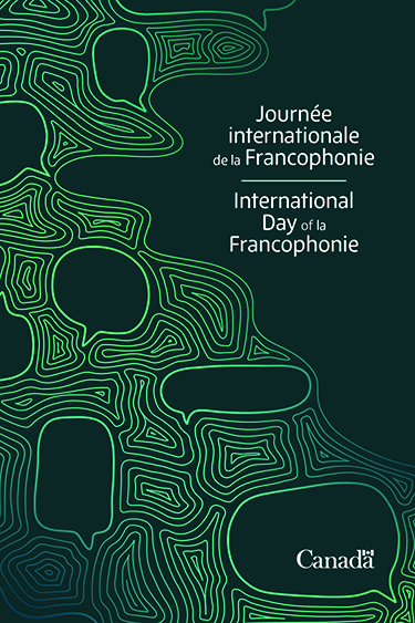 Affiche bilingue de la Journée internationale de la Francophonie