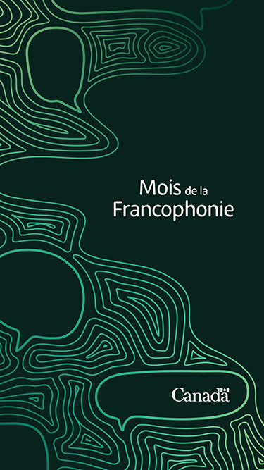 Visuel pour Instagram pour la mois de la Francophonie
