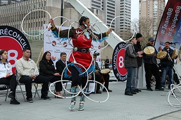 Traditional Indigenous dancing and performance.