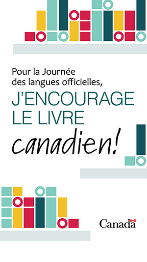 Visuel Instagram de la campagne « J’encourage le livre canadien! »