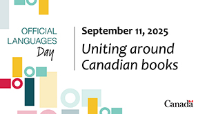 Visual for Facebook, X or LinkedIn for the Official Languages Day