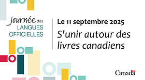 Visuel Facebook, X ou LinkedIn de la Journée des langues officielles