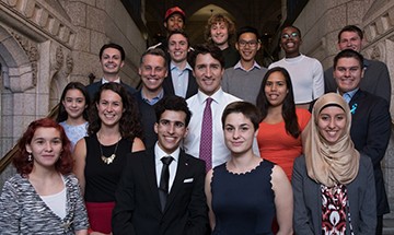 Group photo of the 1st PMYC Cohort members with Prime Minister