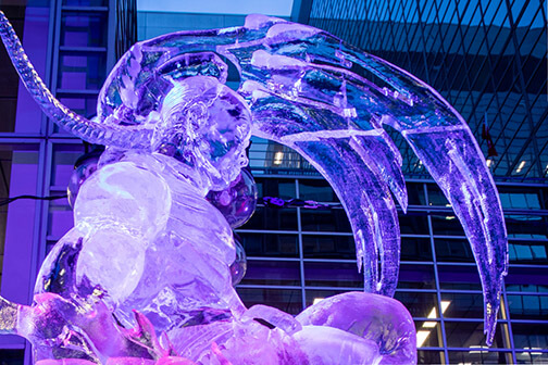 Winterlude ice sculpture