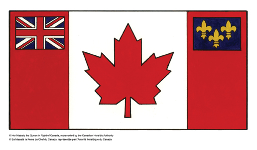 Proposition pour le drapeau canadien – dessin 1 de 3.